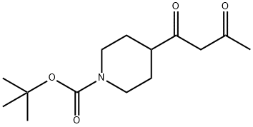 tert-butyl 4-(3-oxobutanoyl)piperidine-1-carboxylate 结构式