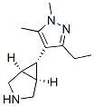 3-Azabicyclo[3.1.0]hexane,6-(3-ethyl-1,5-dimethyl-1H-pyrazol-4-yl)-,(1alpha,5alpha,6alpha)-(9CI) 结构式