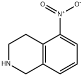 5-硝基-1,2,3,4-四氢异喹啉盐酸盐 结构式