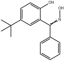 [5-(TERT-BUTYL)-2-HYDROXYPHENYL](PHENYL)METHANONE OXIME 结构式