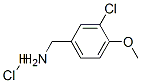 3-氯-4-甲氧基苄胺盐酸 结构式