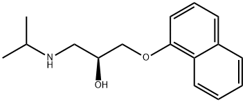 (S)-1-(isopropylamino)-3-(naphthyloxy)propan-2-ol 结构式