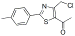 1-[4-(Chloromethyl)-2-(4-methylphenyl)-5-thiazolyl]ethanone 结构式