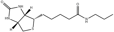 1H-Thieno[3,4-d]iMidazole-4-pentanaMide, hexahydro-2-oxo-N-propyl-, (3aS,4S,6aR)- 结构式