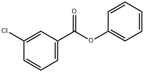 Benzoic acid, 3-chloro-, phenyl ester 结构式