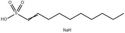 1-Decene-1-sulfonic acid sodium salt 结构式