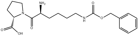 N-苄氧羰基-L-赖氨酰-L-脯氨酸 结构式