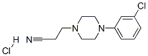 4-(3-chlorophenyl)piperazine-1-propiononitrile monohydrochloride 结构式