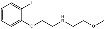 2-(2-氟苯氧基)-N-(2-甲氧基乙基)乙胺 结构式