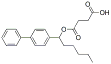 Butanedioic acid hydrogen 1-(1-[1,1'-biphenyl]-4-ylhexyl) ester 结构式