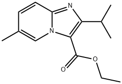 2-异丙基- 5-甲基-1H-咪唑并[1,2-A]吡啶-3-羧酸乙酯 结构式