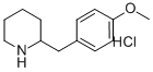 2-(4-METHOXY-BENZYL)-PIPERIDINE HYDROCHLORIDE 结构式