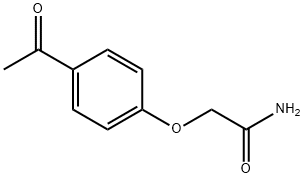 2-(4-乙酰苯氧基)乙酰胺 结构式