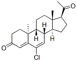6-chloro-9beta,10alpha-pregna-4,6-diene-3,20-dione 结构式
