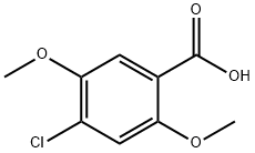 4-氯-2,5-二甲氧基苯甲酸 结构式