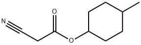 (4-methylcyclohexyl) 2-cyanoacetate 结构式