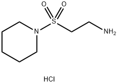 1-[(2-AMINOETHYL)SULFONYL]-PIPERIDINE HYDROCHLORIDE 结构式