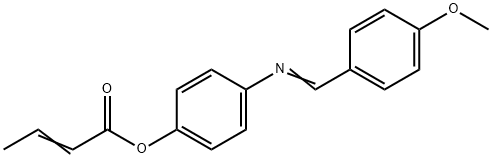 4'-(4-Methoxybenzylidenamino)phenol crotonic acid ester 结构式