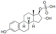 雌三醇 17-硫酸酯 结构式