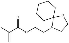 2-(1-oxa-4-azaspiro[4.5]dec-4-yl)ethyl methacrylate 结构式