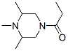 4-Propionyl-1,2,6-trimethylpiperazine 结构式