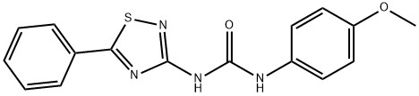 N-(4-Methoxyphenyl)-N'-(5-phenyl-1,2,4-thiadiazol-3-yl)urea 结构式