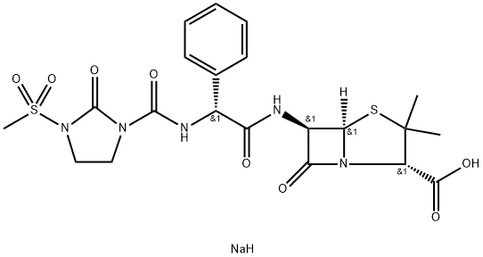 美洛西林钠 结构式
