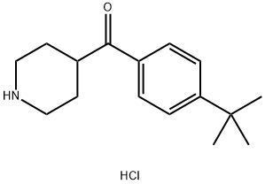 (4-TERT-BUTYL-PHENYL)-PIPERIDIN-4-YL-METHANONE HYDROCHLORIDE 结构式