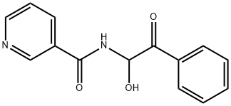 N-(1-HYDROXY-2-OXO-2-PHENYL-ETHYL)-NICOTINAMIDE 结构式