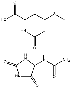 尿囊素乙酰蛋氨酸盐 结构式