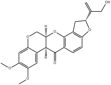 3'-羟基鱼藤酮 结构式