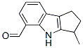 Cyclopent[b]indole-5-carboxaldehyde, 1,2,3,4-tetrahydro-3-methyl- (9CI) 结构式