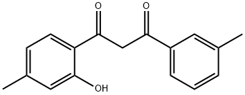 1-(2-羟基-4-甲基苯基)-3-(间甲苯基)丙烷-1,3-二酮 结构式