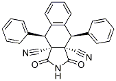 2ALPHA,3ALPHA-二氰基-1,2,3,4-四氢-1BETA,4BETA-二苯基-2,3-萘二甲酰亚胺 结构式