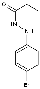 Propionic acid 2-(p-bromophenyl)hydrazide 结构式