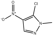 5-氯-1-甲基-4-硝基吡唑 结构式