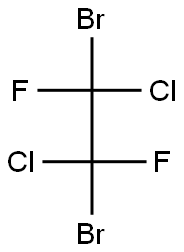 1,2-Dichloro-1,2-dibromo-1,2-difluoroethane 结构式