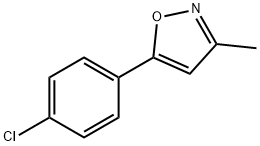 5-(4-氯苯基)-3-甲基异恶唑 结构式