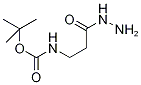 (3-肼基-3-氧代丙基)氨基甲酸叔丁酯 结构式
