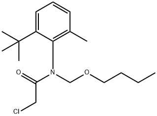 N-Butoxymethyl-N-(6-tert-butyl-2-methylphenyl)-2-chloroacetamide 结构式