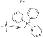 (3-三甲基硅基-2-丙炔基)三苯基溴化磷 结构式