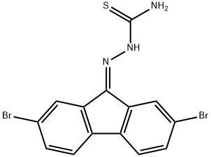 2,7-Dibromo-9H-fluoren-9-one thiosemicarbazone 结构式