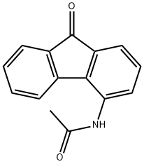 4-乙酰氨基-9-芴酮 结构式