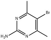 2-氨基-5-溴-4,6-二甲基嘧啶 结构式