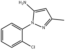 1-(2-氯苯基)-5-氨基-3-甲基吡唑 结构式