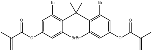 2,2',6,6'-TETRABROMO BISPHENOL ''A'' DIMETHACRYLATE 结构式