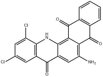 6-amino-10,12-dichloronaphth[2,3-c]acridine-5,8,14(13H)-trione 结构式