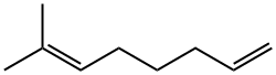 7-甲基-1，6-辛二烯 结构式