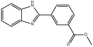 3-(1H-苯并咪唑-2-基)-苯甲酸甲酯 结构式