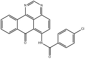 4-chloro-N-(7-oxo-7H-benzo[e]perimidin-6-yl)benzamide  结构式